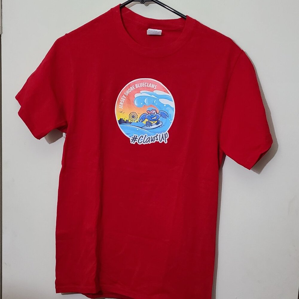 Jersey Shore Blueclaws #Clawsup SGA T-Shirt Small Phillies